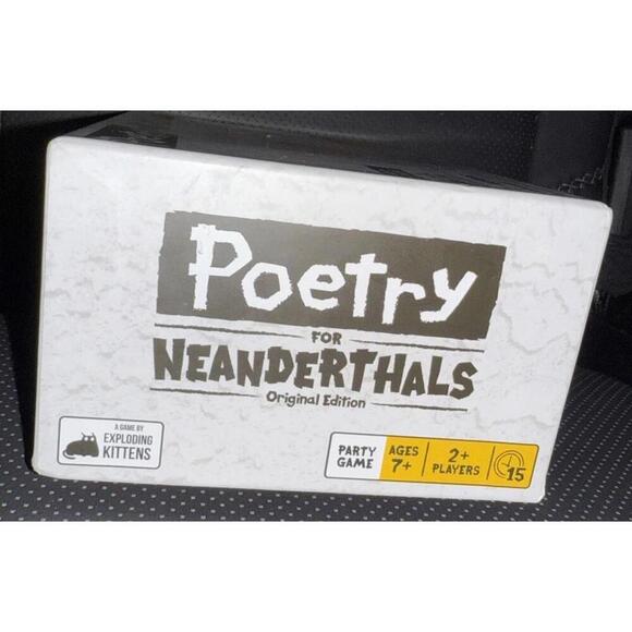 Exploding Kittens Poetry for Neanderthals Word Card Game New In Box, Sealed - Picture 2 of 9